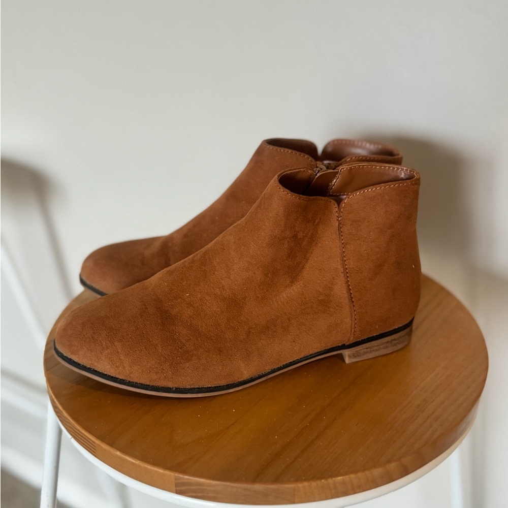 Girl’s Brown Suede Ankle Boots